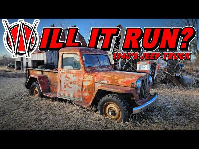 Will an 80 Year Old ABANDONED Jeep RUN & DRIVE??