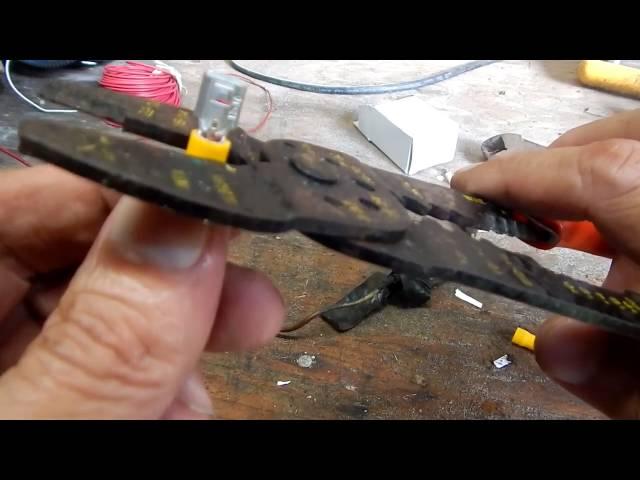 Crimping Wire Terminals On A Wire