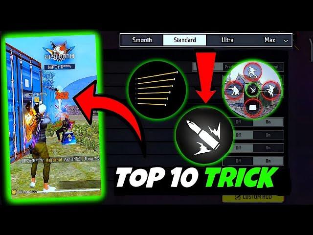 Top 10 Tips Sensitivity, Custom HUD, Fire Button 2024 