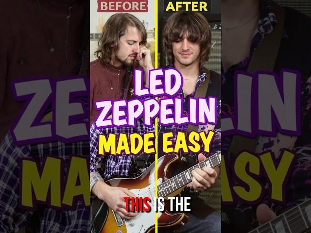 Play Led Zeppelin with just 2 easy chords! . #LedZeppelin #RambleOn #EasyGuitar