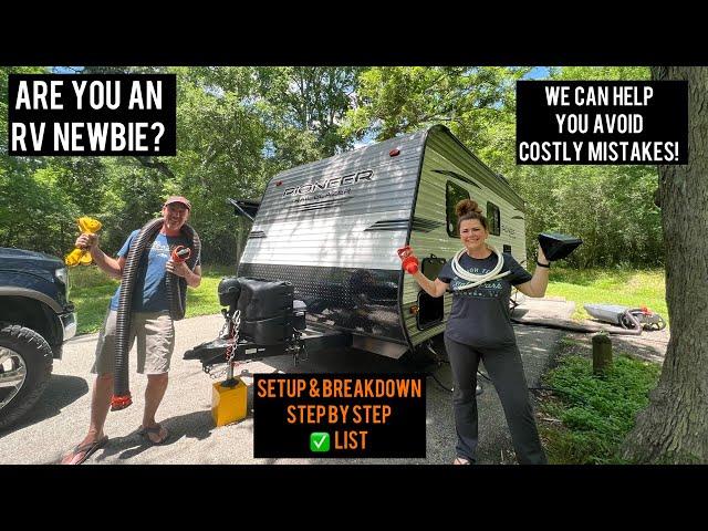 Campsite RV Setup & Breakdown for Newbies ~ Detailed Tips & Tricks