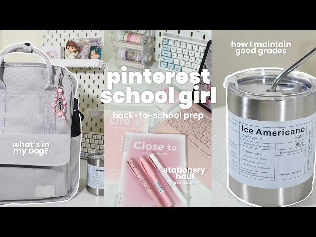 PINTEREST SCHOOL GIRL ️ studying tips, stationery haul, back-to-school, notion setup & more