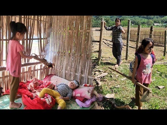 Mother takes care of her sick brother, adopted daughter goes to the field alone to do all the work