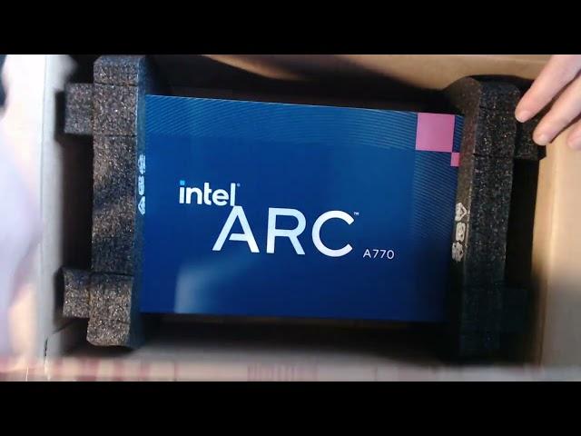 Intel Arc A770 16GB unboxing