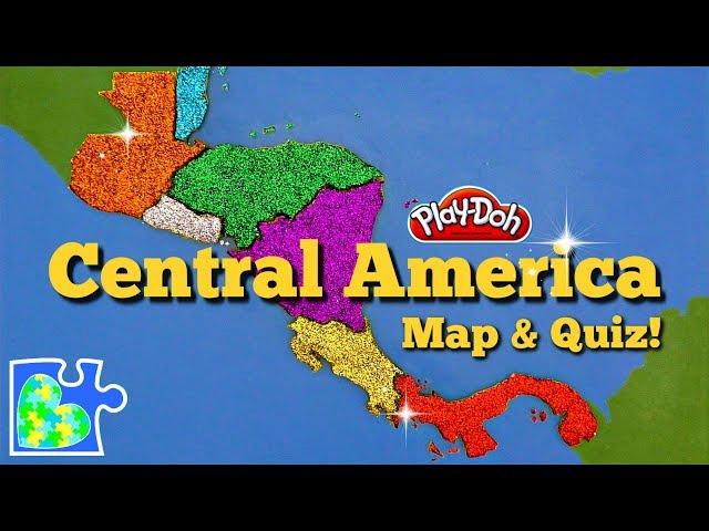 Central America Map: Super Fun Educational Play-Doh Puzzle + Country Quiz!