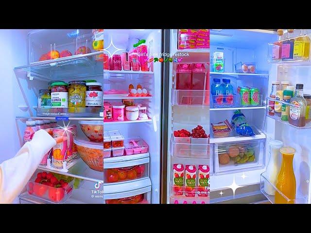Satisfying Fridge Restocking Asmr  TikTok Compilation