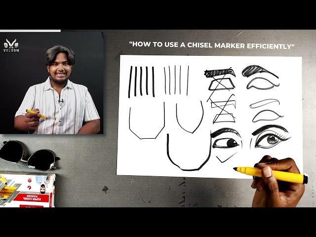 caricature drawing tips in tamil for beginners #velvomtutorials #artistsurendar