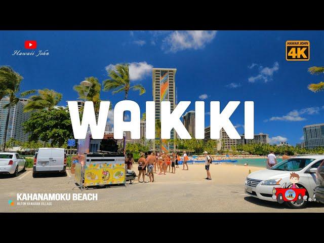 WAIKIKI DRIVING  Hilton Hawaiian Village ️ Hawaii John 4K Driving