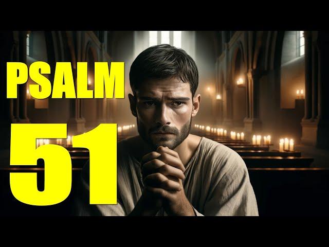 Psalm 51 Reading:  A Prayer of Repentance (With words - KJV)