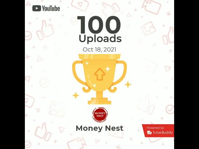 100 Upload Completed #thanks #hundred #video #Youtube#tubebuddy