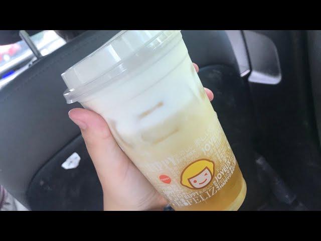 Happy Lemon green tea with salted cheese tea review