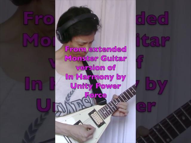Middle Of FAST LEAD GUITAR SOLO With Flying V From Extended MONSTER GUITARS Version IN HARMONY