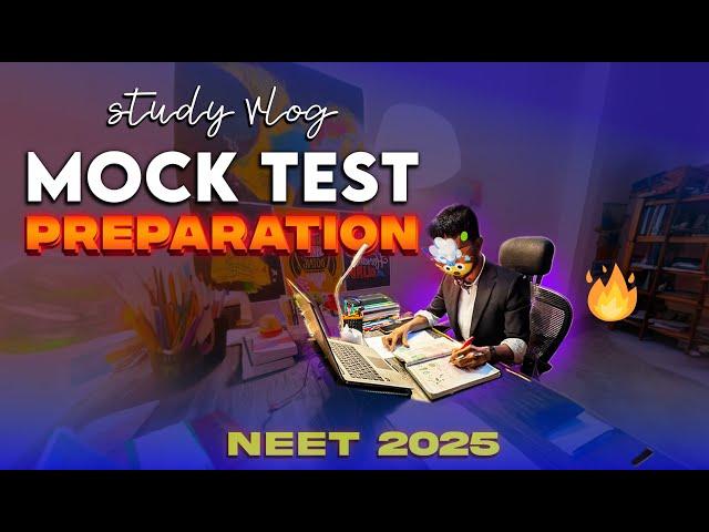 STUDY VLOG : PREPARING For MOCK TEST | BACKLOGS  | Unpredictable journey  #NEET2025