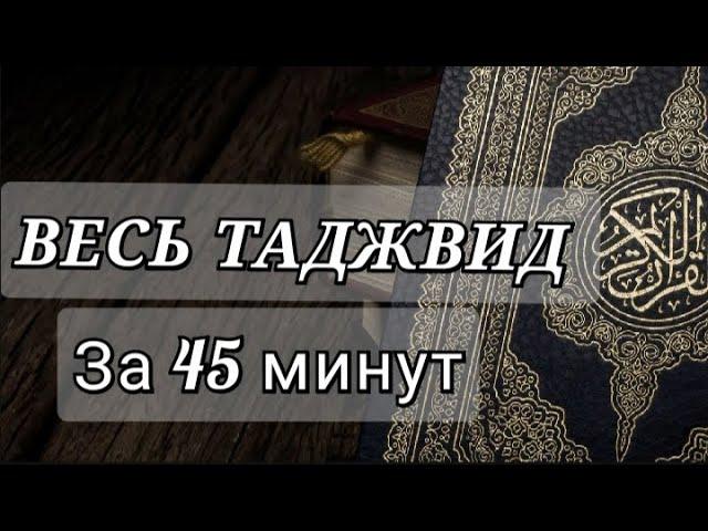 ПОСЛЕ ЭТОГО ВИДЕО ТЫ БУДЕШЬ ЧИТАТЬ КОРАН БЕЗ ОШИБОК. Таджвид за 45 минут