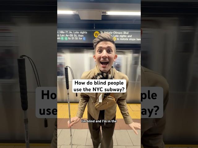 How do blind people use the NYC subway? #shorts