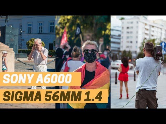 Sigma 56mm f1.4 and Sony A6000 Test - POV Street Photo Walk