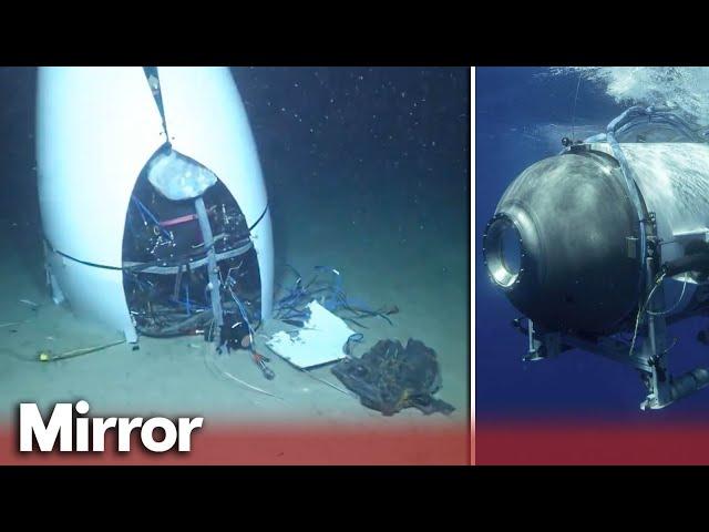 New video shows Titan submersible at the bottom of ocean