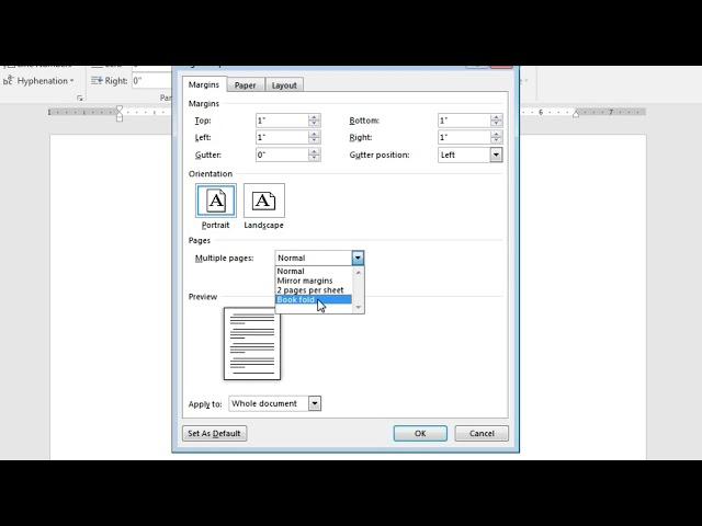 MS Word: How to Set Default Page Setup