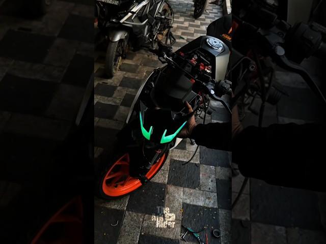 RC 390 rgb DRL work  Ktm bike modified  Bs3 RC 390  #rc390 #rgb #ytshorts #shorts #viralshorts