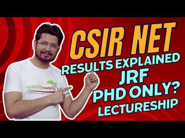 CSIR NET result is out | JRF, Lectureship and PhD only category | 3rd category | what to do now?