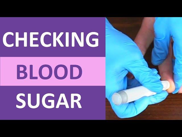 How to Check Blood Sugar Level (Glucose) | Glucometer Diabetes Testing Procedure Nursing