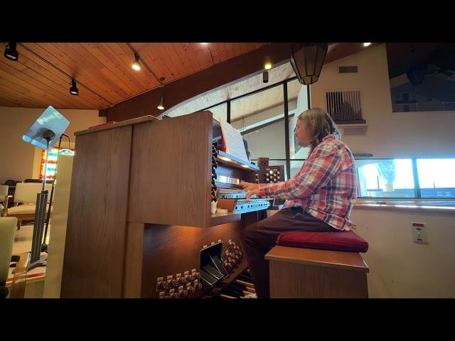 BachScholar playing Bach's "Goldberg Aria" on a church organ