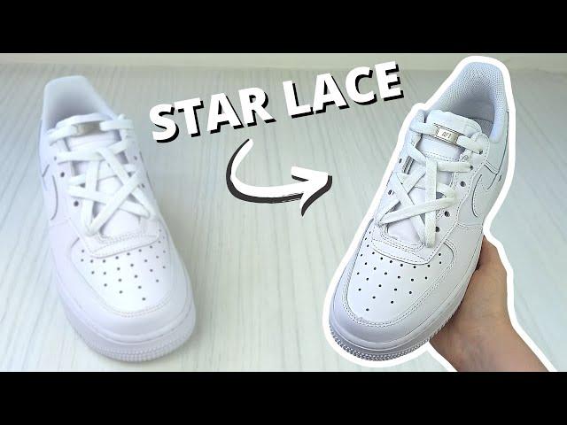 Star Lacing Air Force 1s Tutorial (EASY)