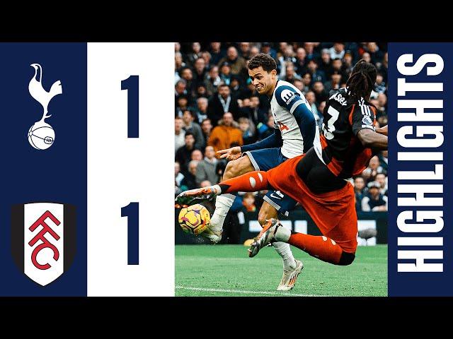 Tottenham Hotspur 1-1 Fulham | Premier League Highlights