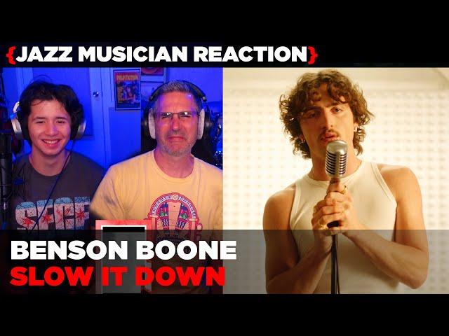 Jazz Musician REACTS | Benson Boone "Slow It Down"| MUSIC SHED EP425