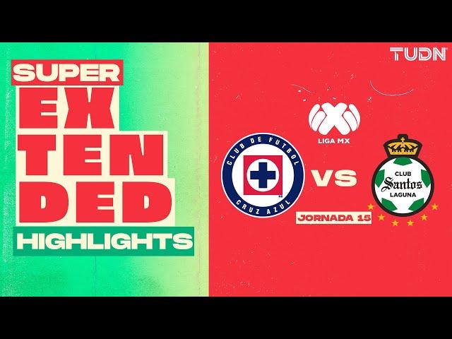 SUPER EXTENDED HIGHLIGHTS | Cruz Azul vs Santos | Liga Mx -Apertura 2024 - Jornada 15 | TUDN