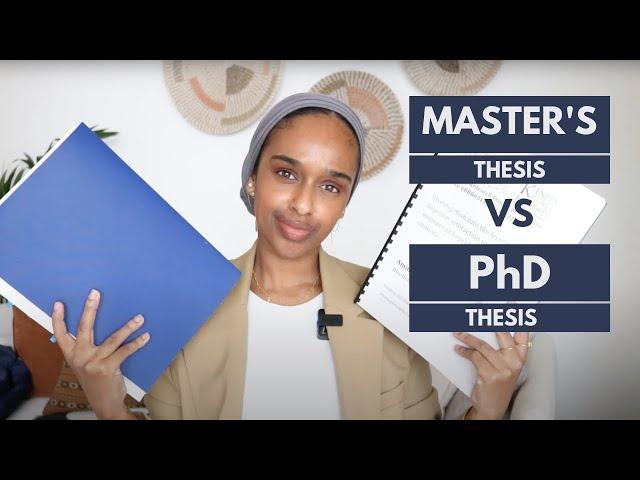 The difference between a Master's thesis and a PhD thesis