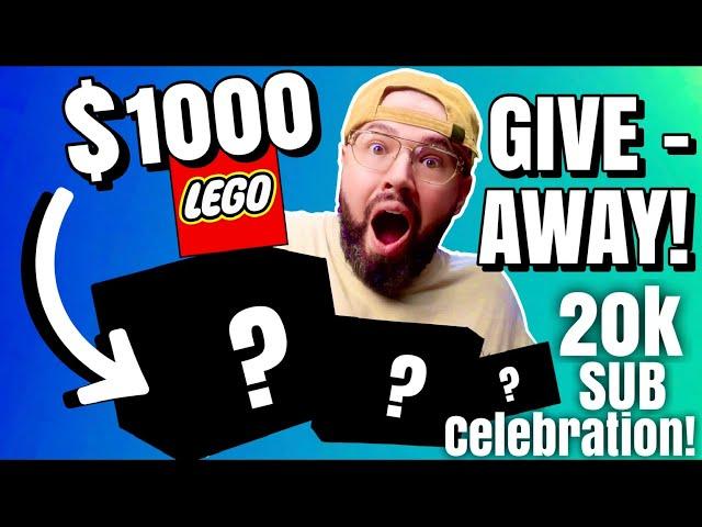 BIGGEST LEGO 2021 GIVEAWAY! $1000 In LEGO Prizes!