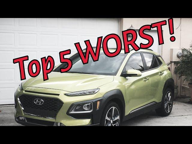 Top 5 worst things about my Hyundai Kona