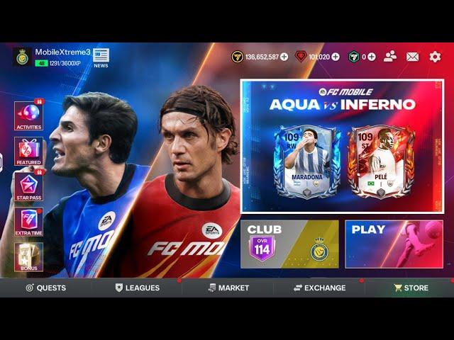 EA FC MOBILE 25 • MY FIRST EVER AQUA VS INFERNO PACK OPENING + I OPENED NEW 105-109 STAR PICKS!!