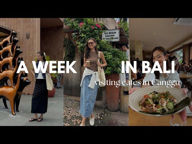 Trying cafes in Canggu, Bali | realistic holiday vacation vlog