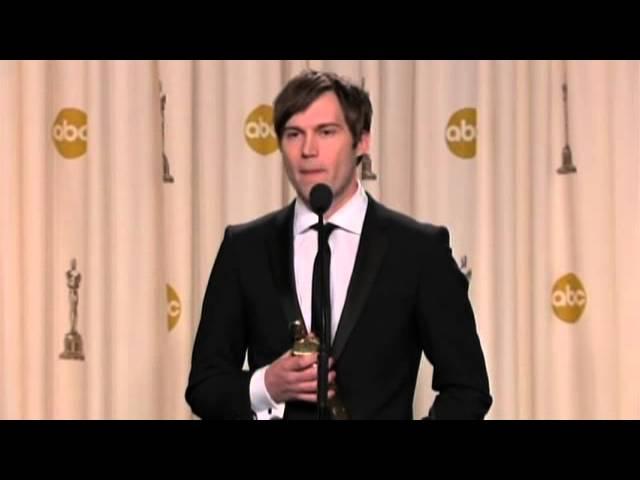 Curfew:Best Short Film-Shawn Christensen Backstage interview at The Oscars 2013/2/24