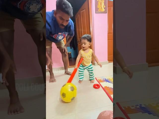 Arankutti cricket time  #policouple #kunjava #keralatamilnadu #babylove #familylove