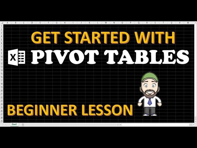Introduction to PIVOT TABLES in Excel