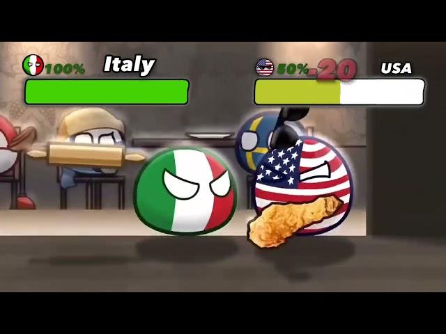 Italy Fighting other Countries but with Health Bars (not mine)