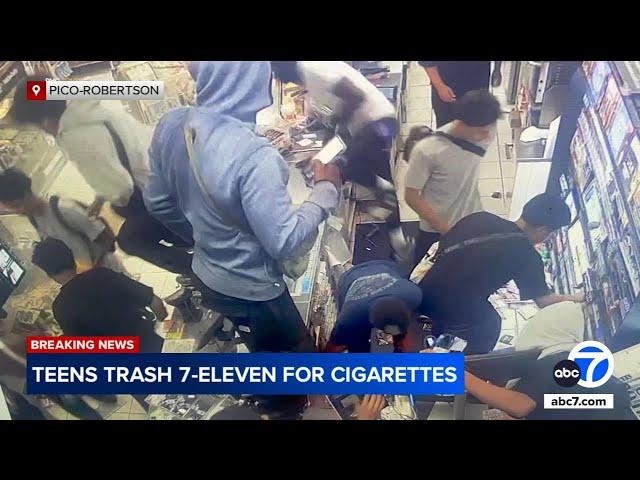 Teens captured on video trashing 7-Eleven in Pico-Robertson