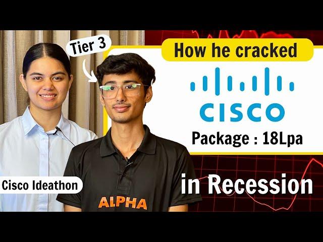 How he cracked 6 month Internship + Job Offer from Tier 3 College ? Cisco Ideathon