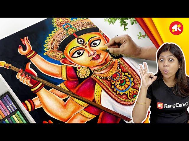 Maa Durga Drawing | Durga Puja Drawing | Maa Durga Face Drawing | Durga Thakur Drawing #durgapuja