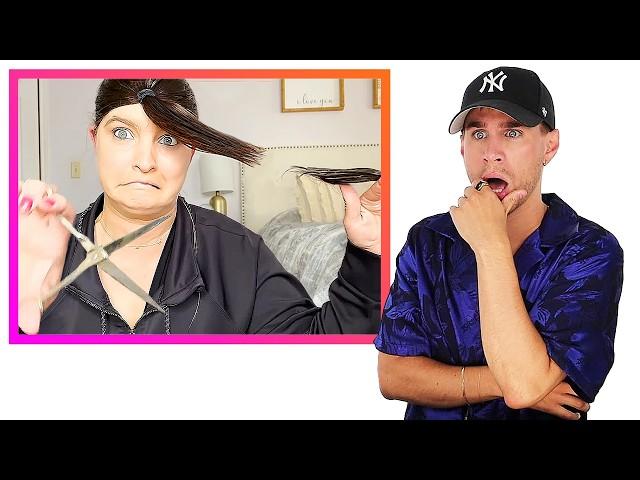 Hairdresser Reacts To Butterfly Cuts (Scary)