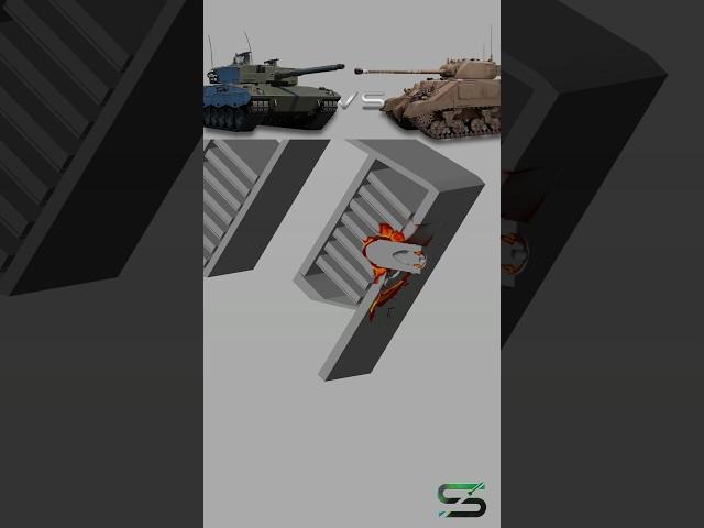 Sherman Firefly VS Leopard 2AV #shorts