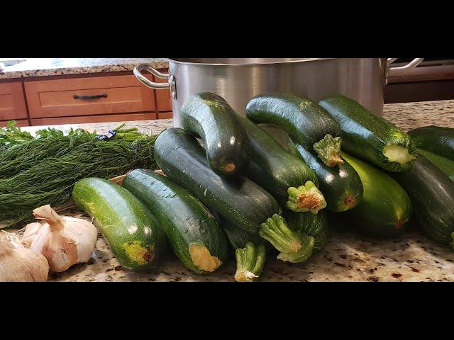 CANNING ZESTY- GARLICKY ZUCCHINI