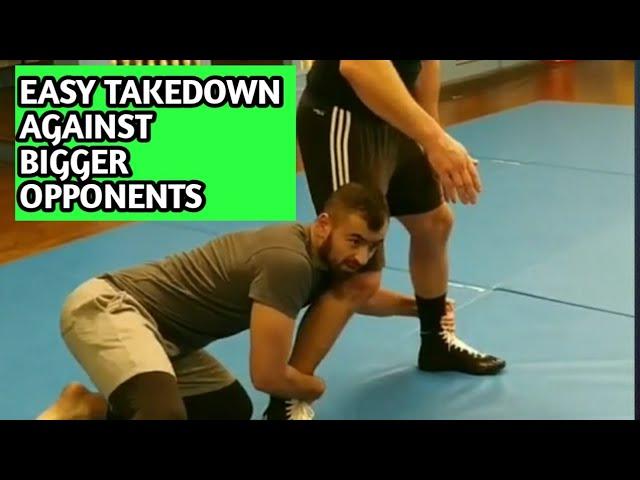 AN EASY TAKEDOWN against BIGGER OPPONENTS (Beginner/Advanced Fighters - BJJ/Wrestling/MMA)