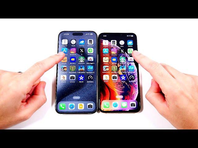 iPhone 15 Pro Max vs iPhone XS Max Speed Test