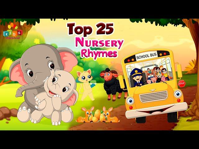 Top 25 Nursery Rhymes For Kids I Twinkle Twinkle Little Star And Many More Kids Songs