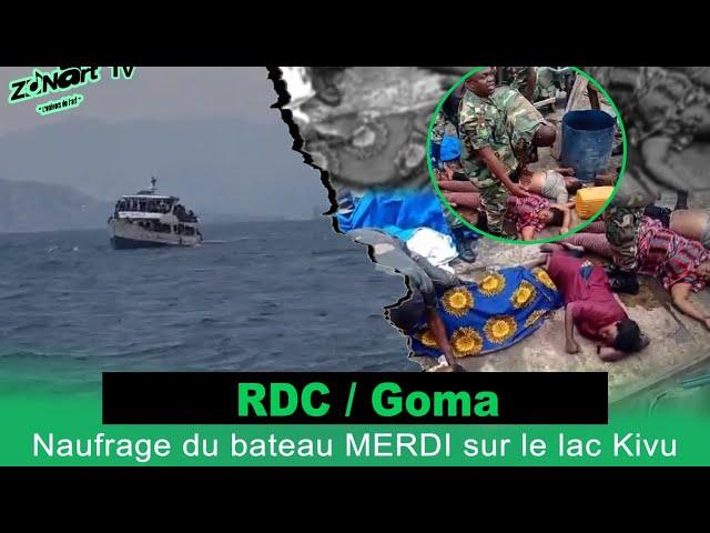 en direct de kituku :Naufrage du bateau MERDI sur le lac Kivu, la situation sur terrain (Reportage)