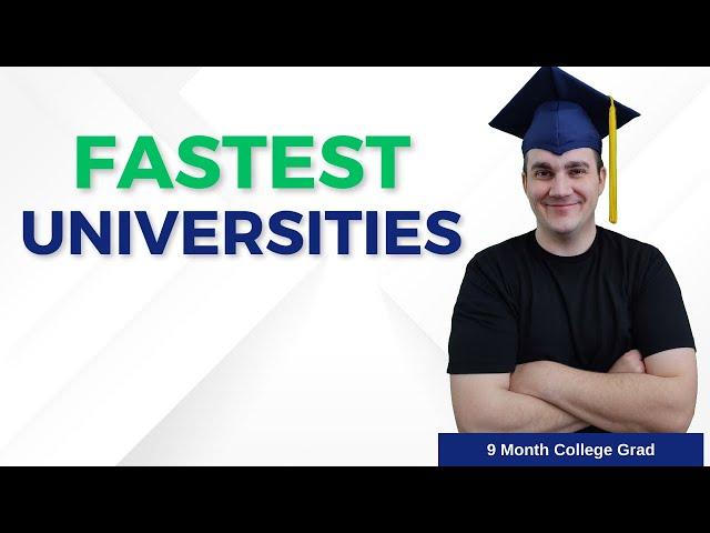 Fastest Universities in 2024! Full List